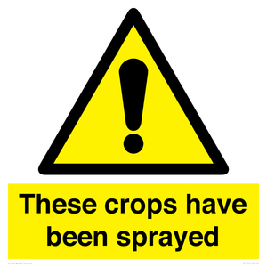 These crops have been sprayed